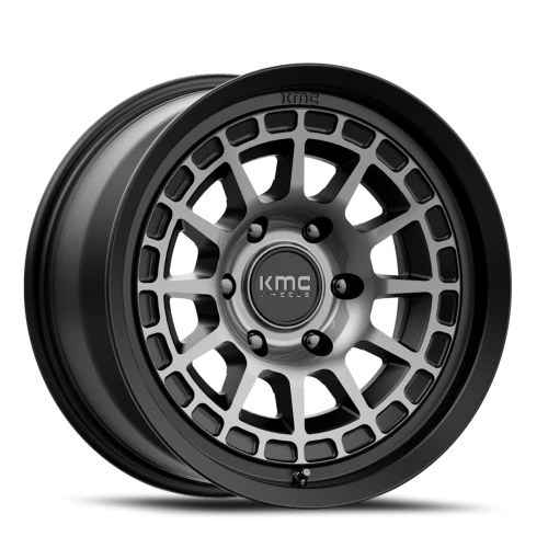 KMC Canyon KM719 GY 17x8 +35 5x114.3mm 72.56mm Satin Black Gray Tint
