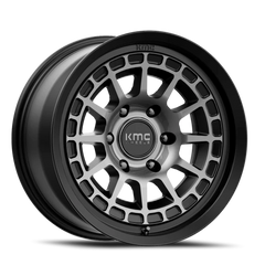 KMC Canyon KM719 GY 16x8 +0 6x139.7mm 106.1mm Satin Black Gray Tint