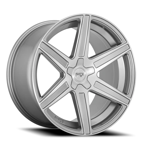 Niche Carina M241 20x10.5 +40 5x112mm 66.56mm Brushed Anthracite Clear Tint