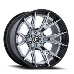 Fuel Catalyst FC402PB 20x9 +1 6x139.7mm 106.1mm Chrome  Gloss Black Lip