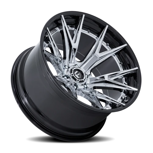 Fuel Catalyst FC402PB 22x10 -18 6x135mm 87.1mm Chrome  Gloss Black Lip