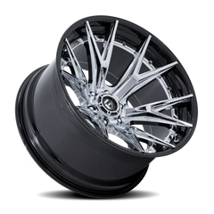 Fuel Catalyst FC402PB 20x9 +1 6x135mm 87.1mm Chrome  Gloss Black Lip