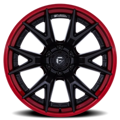 Fuel Catalyst FC402MQ 20x10 -18 6x139.7mm 106.1mm Matte Black Candy Red Lip