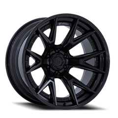 Fuel Catalyst FC402MX 20x10 -18 6x135mm 87.1mm Matte Black Gloss Black Lip