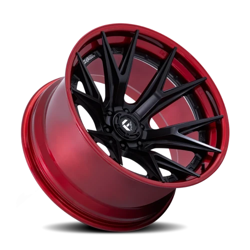 Fuel Catalyst FC402MQ 22x10 -18 8x170mm 125.1mm Matte Black Candy Red Lip