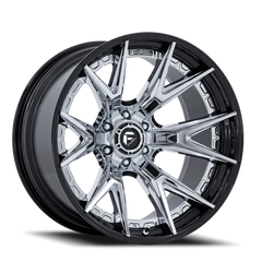 Fuel Catalyst FC402PB 22x10 -18 8x170mm 125.1mm Chrome  Gloss Black Lip