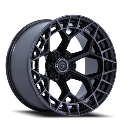 Fuel Charger FC873 BT 20x9 +1 8x165.1mm 125.1mm Gloss Black Brushed Dark Tint
