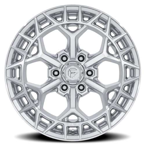 Fuel Charger FC873 SD 20x10 -18 8x165.1mm 125.1mm Gloss Silver Machined Face