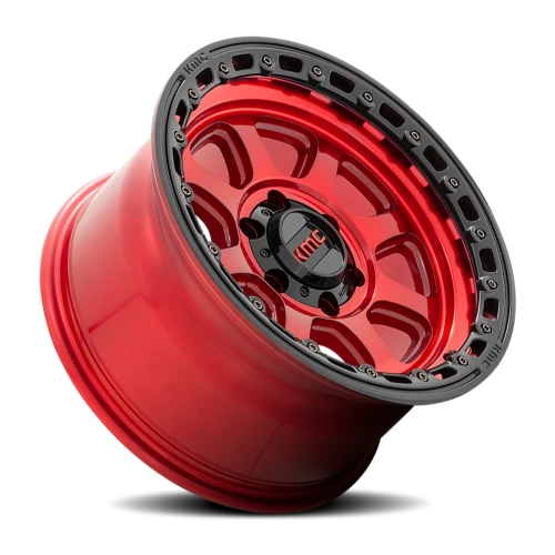 KMC Chase KM548 RD 17x9 -12 5x127mm 71.5mm Candy Red Black Lip