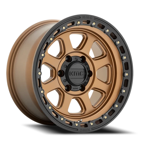 KMC Chase KM548 BRZ 20x9 +0 5x127mm 71.5mm Matte Bronze Black Lip