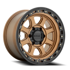 KMC Chase KM548 BRZ 20x9 +0 8x170mm 125.1mm Matte Bronze Black Lip