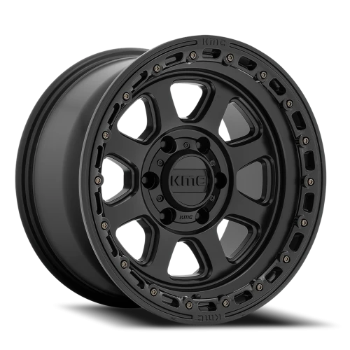 KMC Chase KM548 SB 18x9 +18 5x150mm 110.1mm Satin Black Gloss Black Lip
