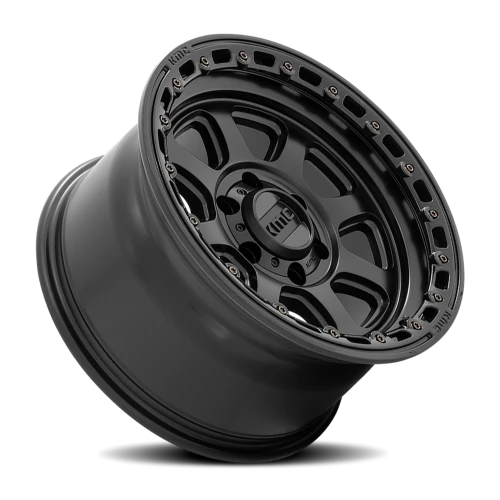 KMC Chase KM548 SB 20x9 +18 5x127mm 71.5mm Satin Black Gloss Black Lip