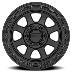 KMC Chase KM548 SB 17x9 +0 8x165.1mm 125.1mm Satin Black Gloss Black Lip