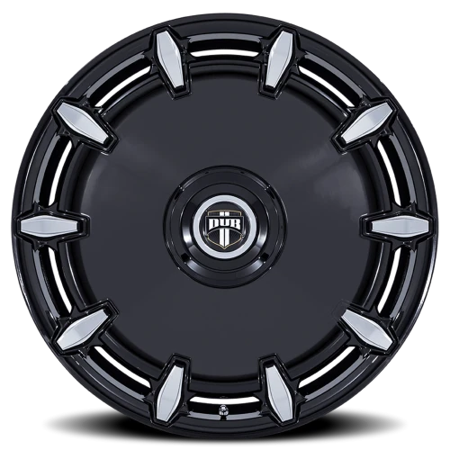 DUB Cheef DC271 GBM 24x9 +15 5x115mm 74.1mm Gloss Black Milled