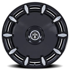 DUB Cheef DC271 GBM 24x9 +15 5x115mm 74.1mm Gloss Black Milled