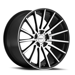 TSW Chicane GB 20x10 +40 5x120mm 76mm Gloss Black Mirror Cut Face