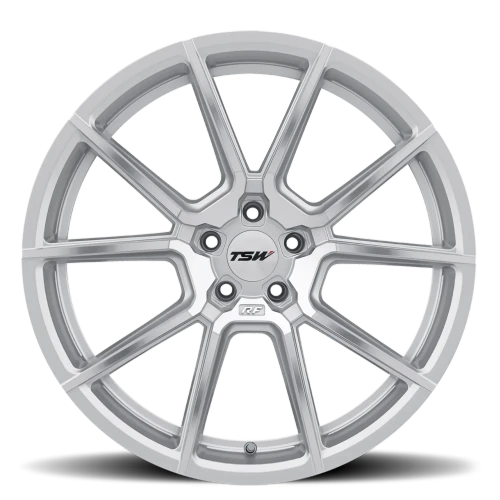 TSW Chrono SL 20x10 +25 5x120mm 76.1mm Silver Mirror Cut Face