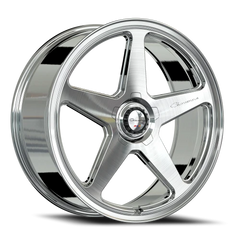 Giovanna Cinque CB 22x10.5 +42 5x114.3mm 73.1mm Brushed Silver Clear Coat