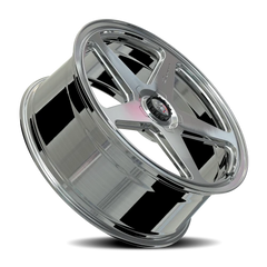 Giovanna Cinque CB 22x9 +30 5x114.3mm 73.1mm Brushed Silver Clear Coat