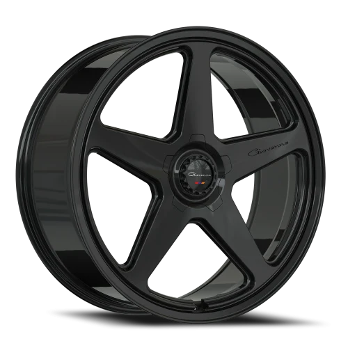 24" Giovanna Cinque GB Gloss Black Wheel & Tire Package | 295/35R24 Lexani LX-Thirty Tires | Fits Mercedes G-Wagon