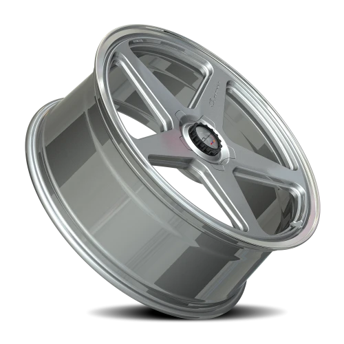Giovanna Cinque SP 22x9 +30 5x120mm 74.1mm Silver Machined Face-Polished Lip