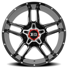 XD Series Clamp XD839 GB-M 20x9 +18 8x180mm 124.2mm Gloss Black Milled