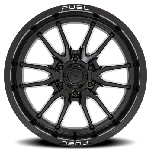 Fuel Clash 6 D760 24x12 -44 6x139.7mm 106.1mm Gloss Black