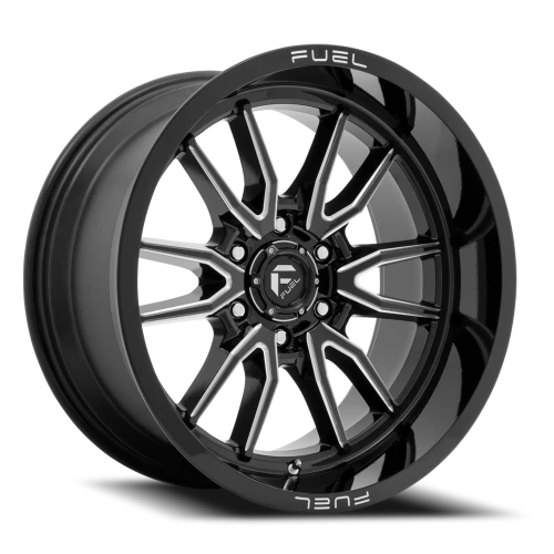 Fuel Clash 6 D761 17x9 +1 6x120mm 67.06mm Gloss Black Milled
