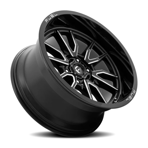 Fuel Clash 6 D761 18x9 +1 6x139.7mm 106.1mm Gloss Black Milled