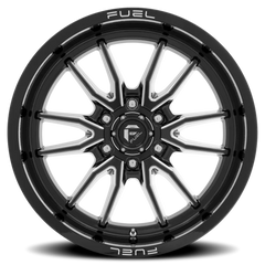 Fuel Clash 6 D761 20x10 -18 6x139.7mm 106.1mm Gloss Black Milled