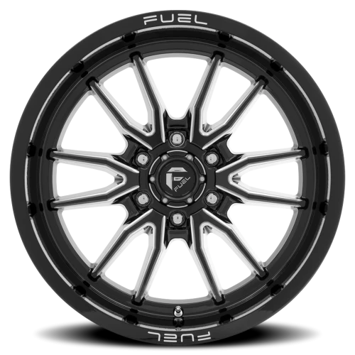 Fuel Clash 6 D761 20x10 -18 6x135mm 87.1mm Gloss Black Milled