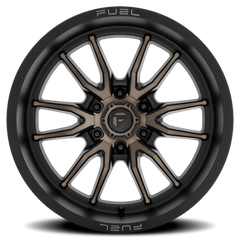 Fuel Clash 6 D762 18x9 +1 6x139.7mm 106.1mm Matte Black Double Dark Tint