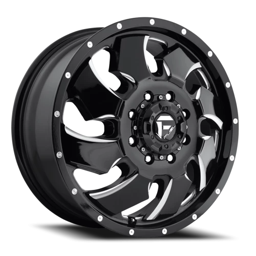 Fuel Cleaver Dually D574 20x8.3 +105 8x165.1mm 117mm Gloss Black Milled