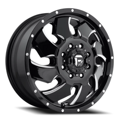 Fuel Cleaver Dually D574 20x8.3 +105 8x165.1mm 117mm Gloss Black Milled