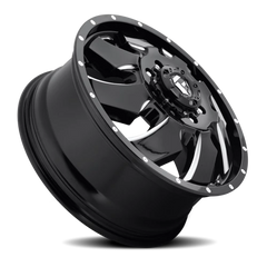 Fuel Cleaver Dually D574 20x8.3 +105 8x165.1mm 117mm Gloss Black Milled
