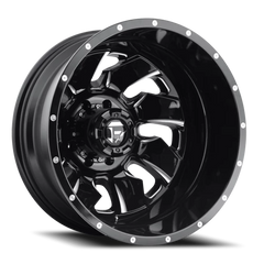 Fuel Cleaver Dually D574 20x8.3 -215 8x165.1mm 121.5mm Gloss Black Milled