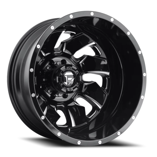 Fuel Cleaver Dually D574 20x8.3 -202 8x170mm 125.1mm Gloss Black Milled