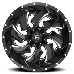 Fuel Cleaver D574 22x10 -18 6x135mm 106.4mm Gloss Black Milled