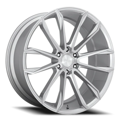 DUB Clout S248 24x10 +30 6x139.7mm 106.1mm Gloss Silver Brushed