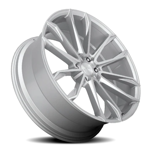 DUB Clout S248 24x10 +30 6x139.7mm 106.1mm Gloss Silver Brushed