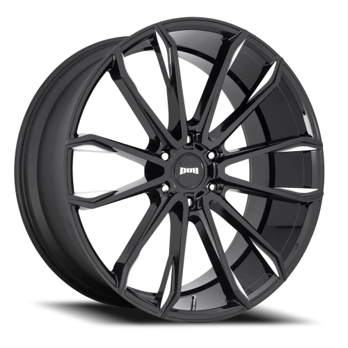 DUB Clout S252 24x10 +30 6x135mm 87.1mm Gloss Black Milled