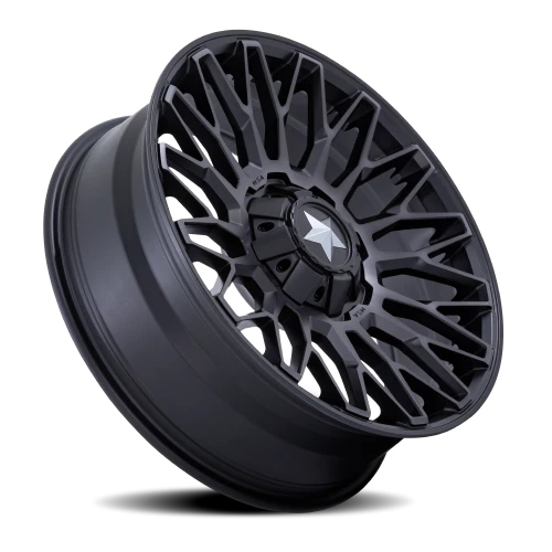 MSA Clubber M50 DT 14x7 +10 4x137mm 110.1mm Matte Black Double Dark Tint