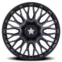MSA Clubber M50 DT 20x7 +0 4x137mm 110.1mm Matte Black Double Dark Tint