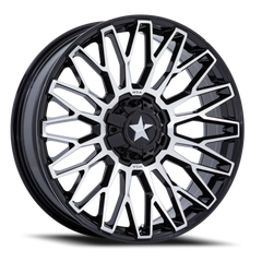 MSA Clubber M50 GBM 24x7 +0 5x114.3mm 72.56mm Gloss Black Machined