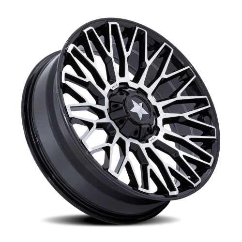 MSA Clubber M50 GBM 20x7 +0 4x137mm 110.1mm Gloss Black Machined