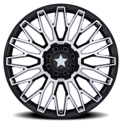 MSA Clubber M50 GBM 15x7 +10 4x137mm 110.1mm Gloss Black Machined