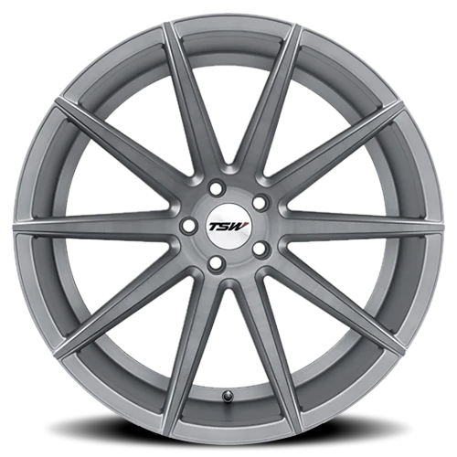 TSW Clypse SL 18x9.5 +40 5x120mm 76.1mm Titanium Matte Brushed Face