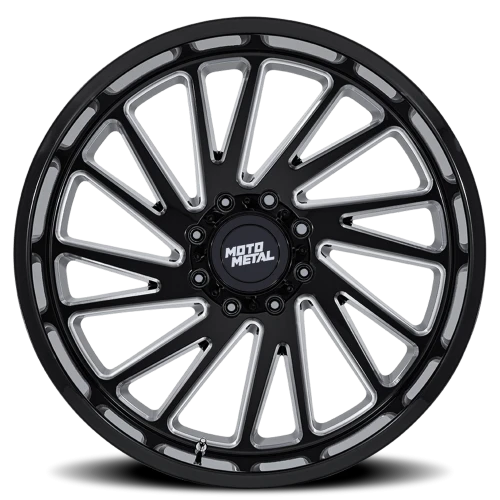 Moto Metal Combat MO811 GBM 24x12 -44 6x135mm 87.1mm Gloss Black Milled