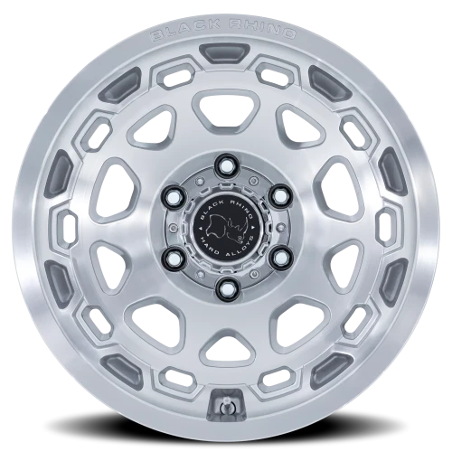 Black Rhino Congo BR026SD 17x8.5 +35 6x139.7mm 106.1mm Gloss Silver Machined Face
